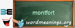 WordMeaning blackboard for montfort